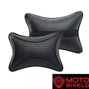 Premium Dolphin Neck Rest Neck Supporters Pillow Cushion for All Cars - black